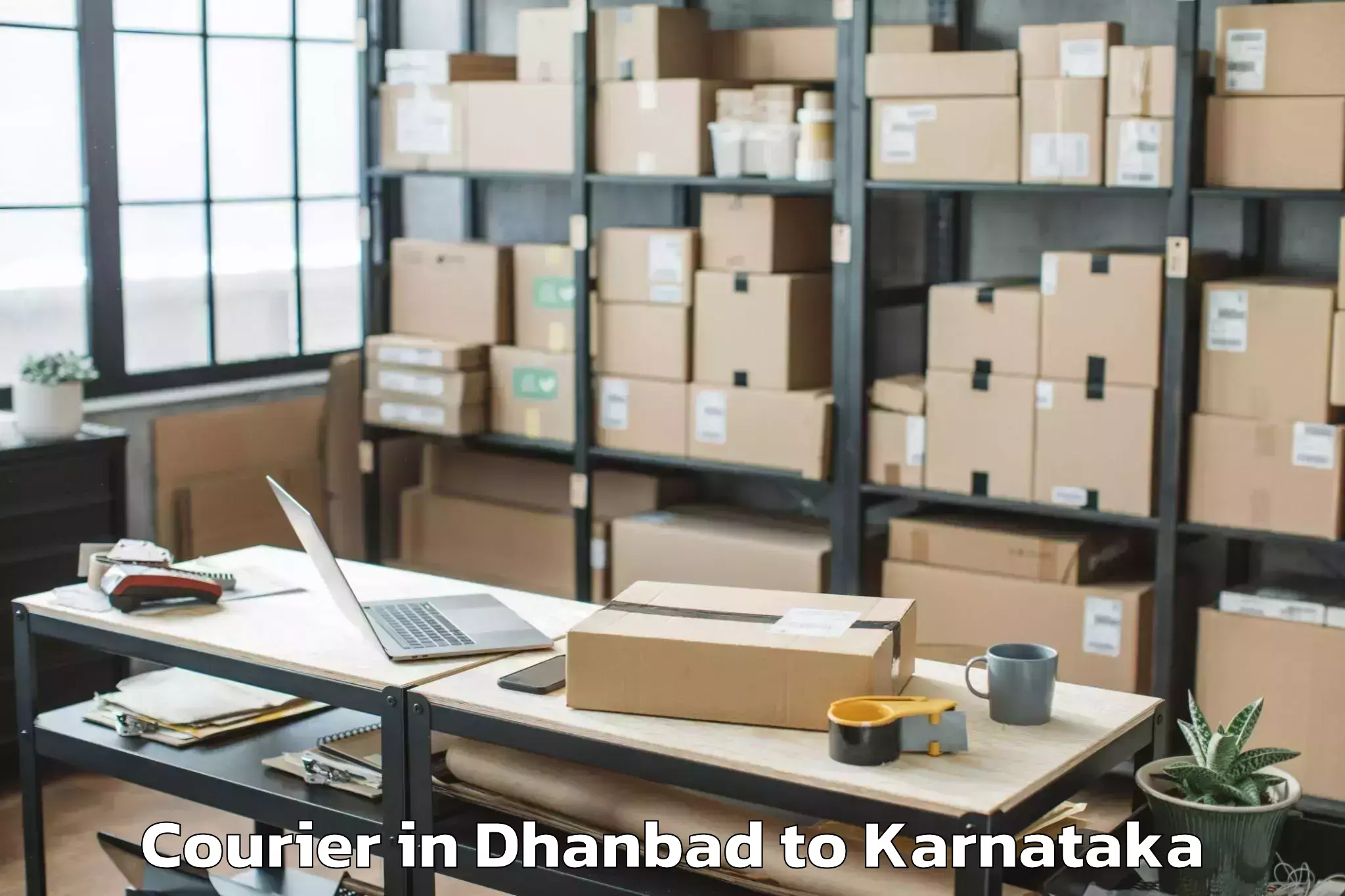 Easy Dhanbad to Huvina Hadagali Courier Booking